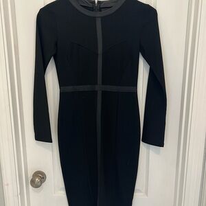 Kardashian Kollection Black Long Sleeve Dress